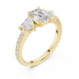 Gold Ring DDLR-1078, Yellow Gold, view 2