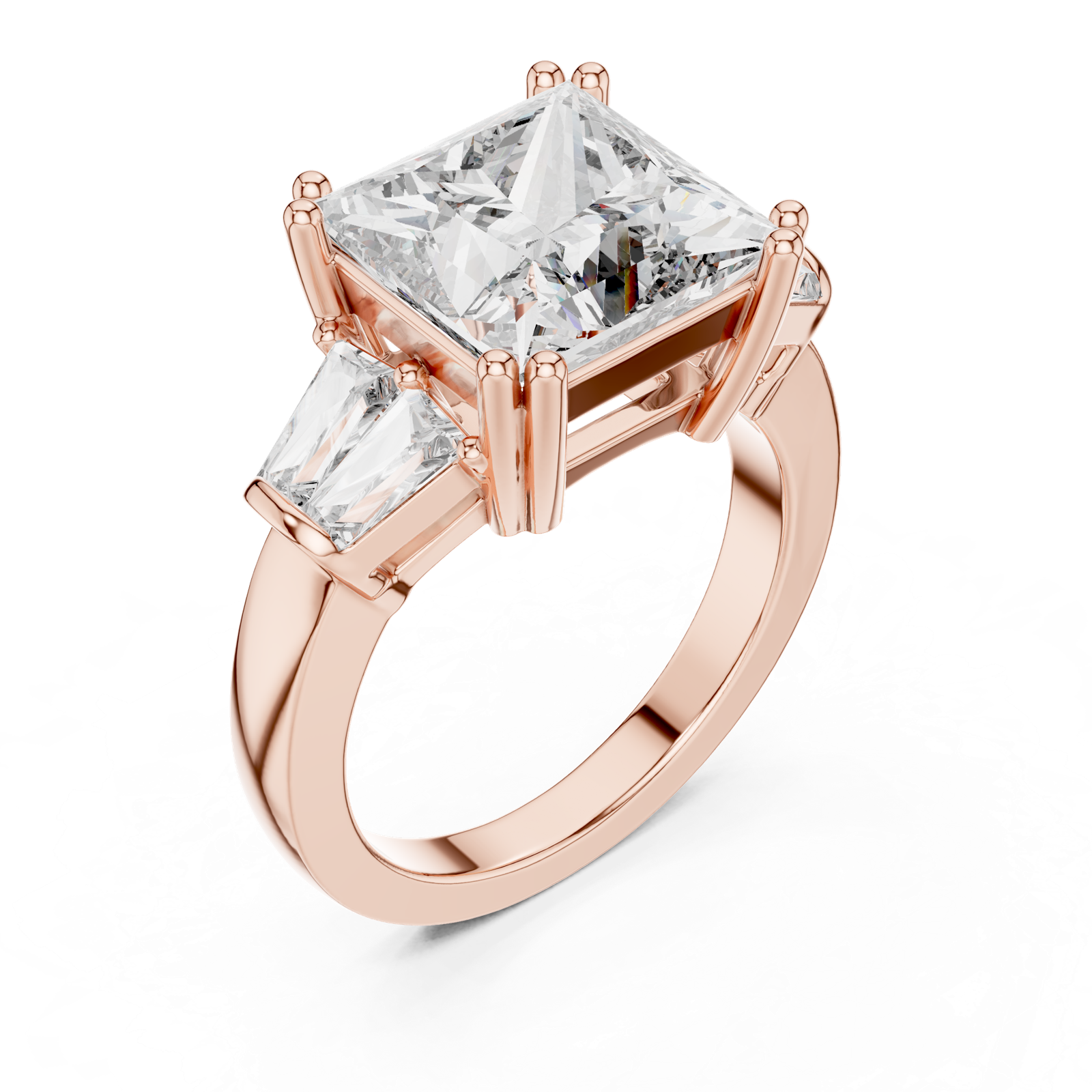 Gold Ring LR-0046, Rose Gold, view 2