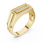 Gold Ring DR-6266, Yellow Gold, view 2
