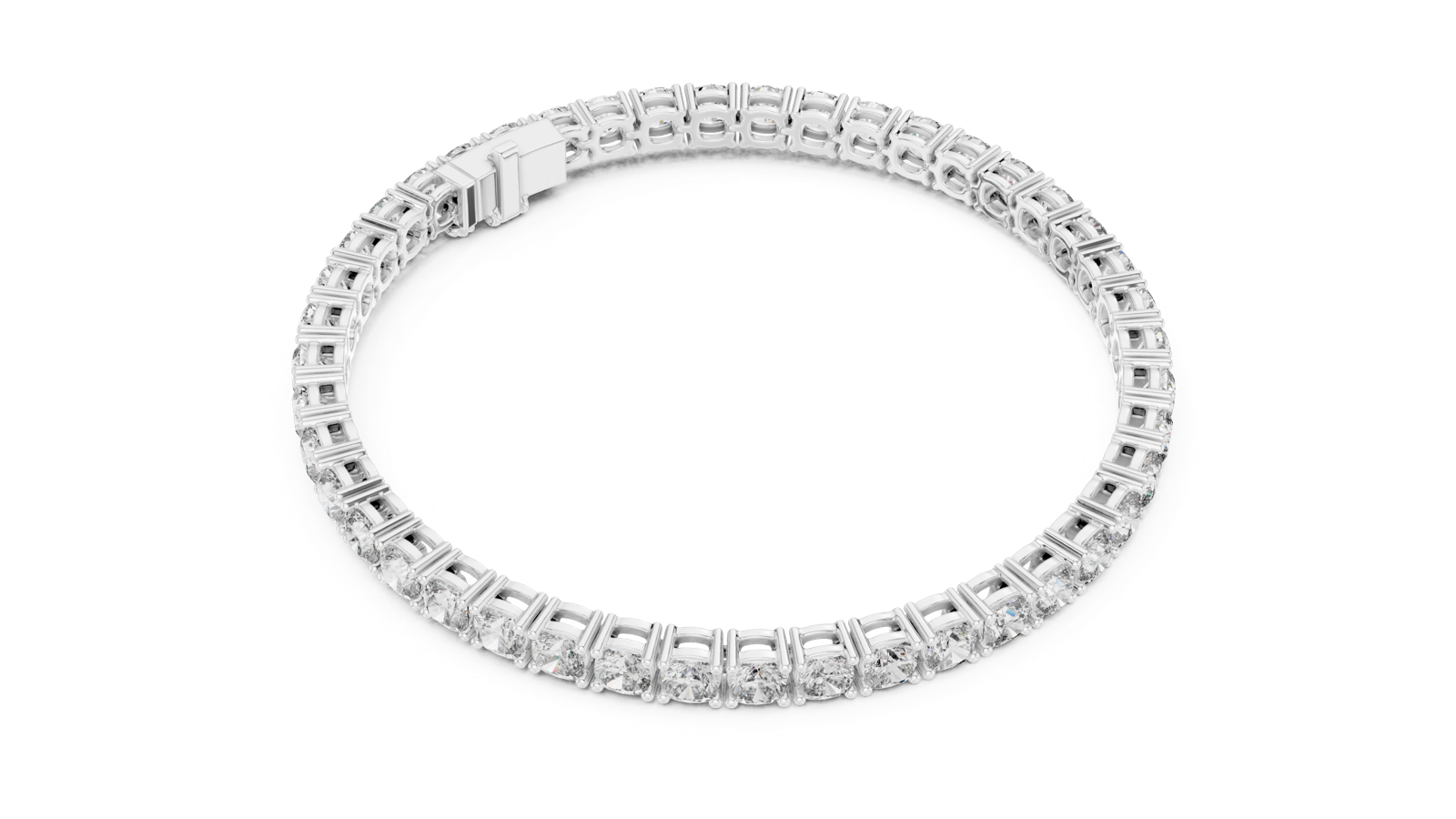 Gold Bracelet GLBR-0012, White Gold, view 2