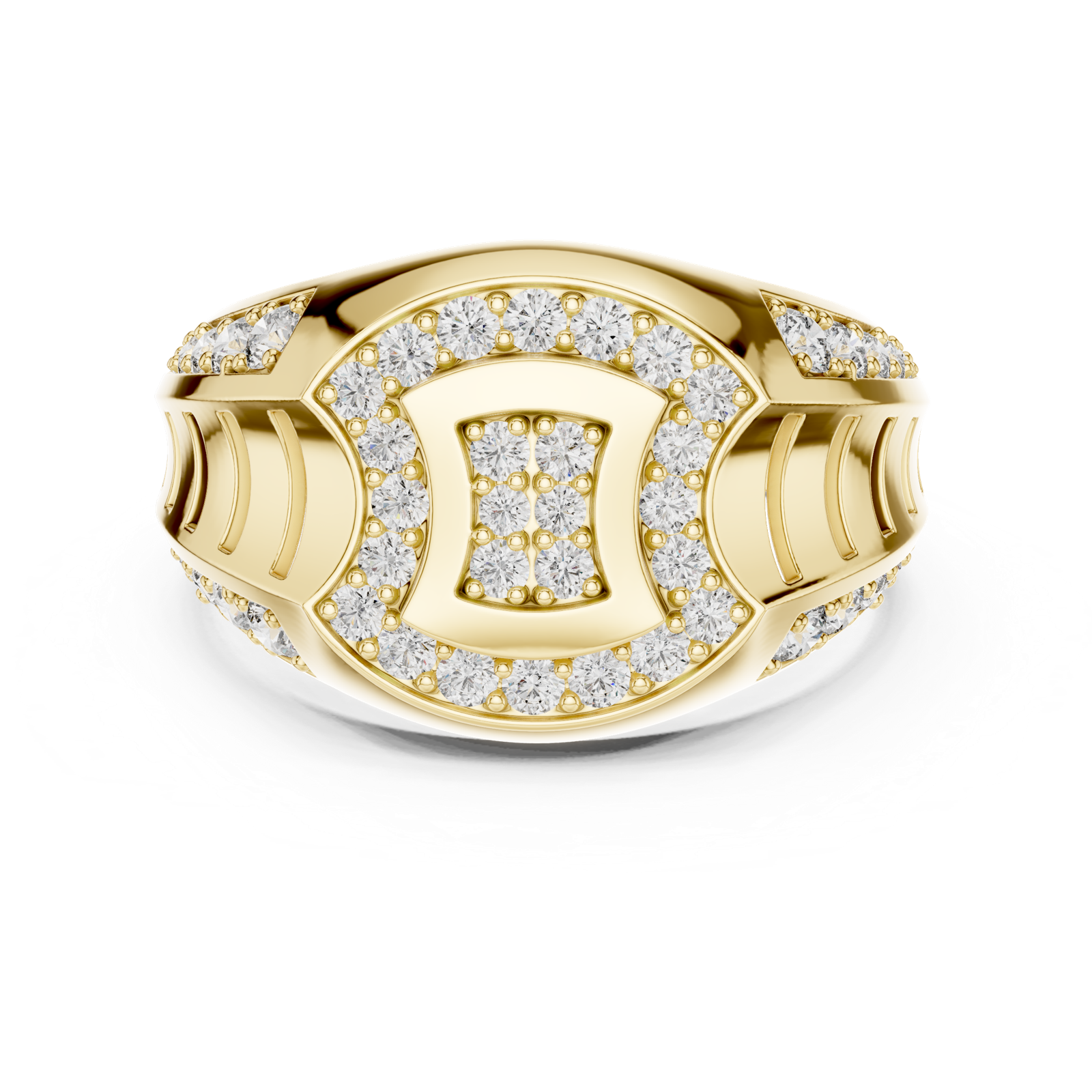 Gold Ring LR-01 (36), Yellow Gold, view 4
