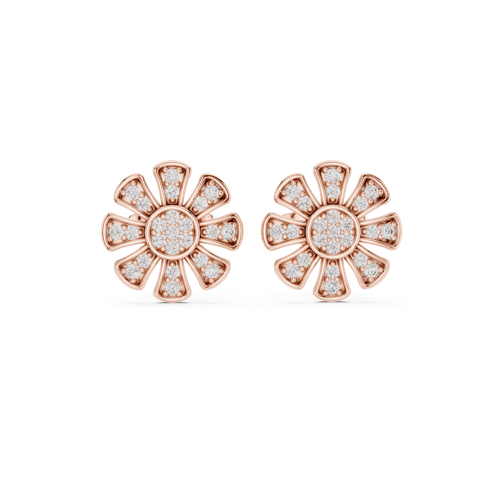 Gold Earrings 9-10097E, Rose Gold
