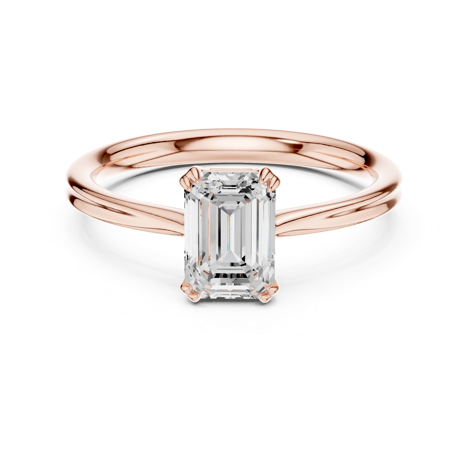 Gold Ring DDLR-802, Rose Gold, view 4