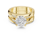 Gold Ring DDLR-291, Yellow Gold, view 4