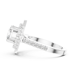 Gold Ring DDLR-326, White Gold, view 3