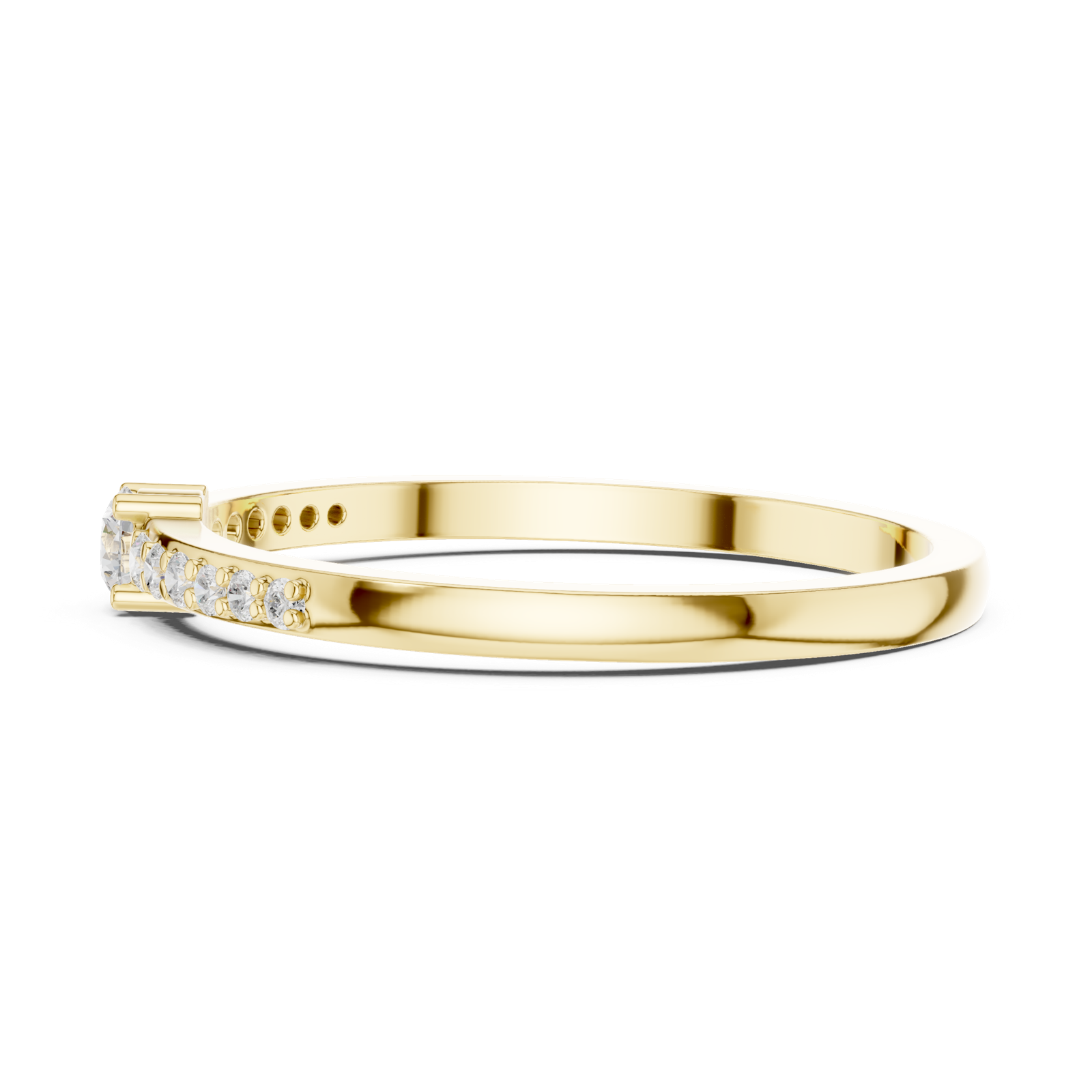 Gold Ring DDLR-467, Yellow Gold, view 3