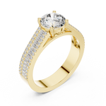 Gold Ring DDLR-191, Yellow Gold, view 2