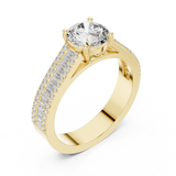 Gold Ring DDLR-191, Yellow Gold, view 2