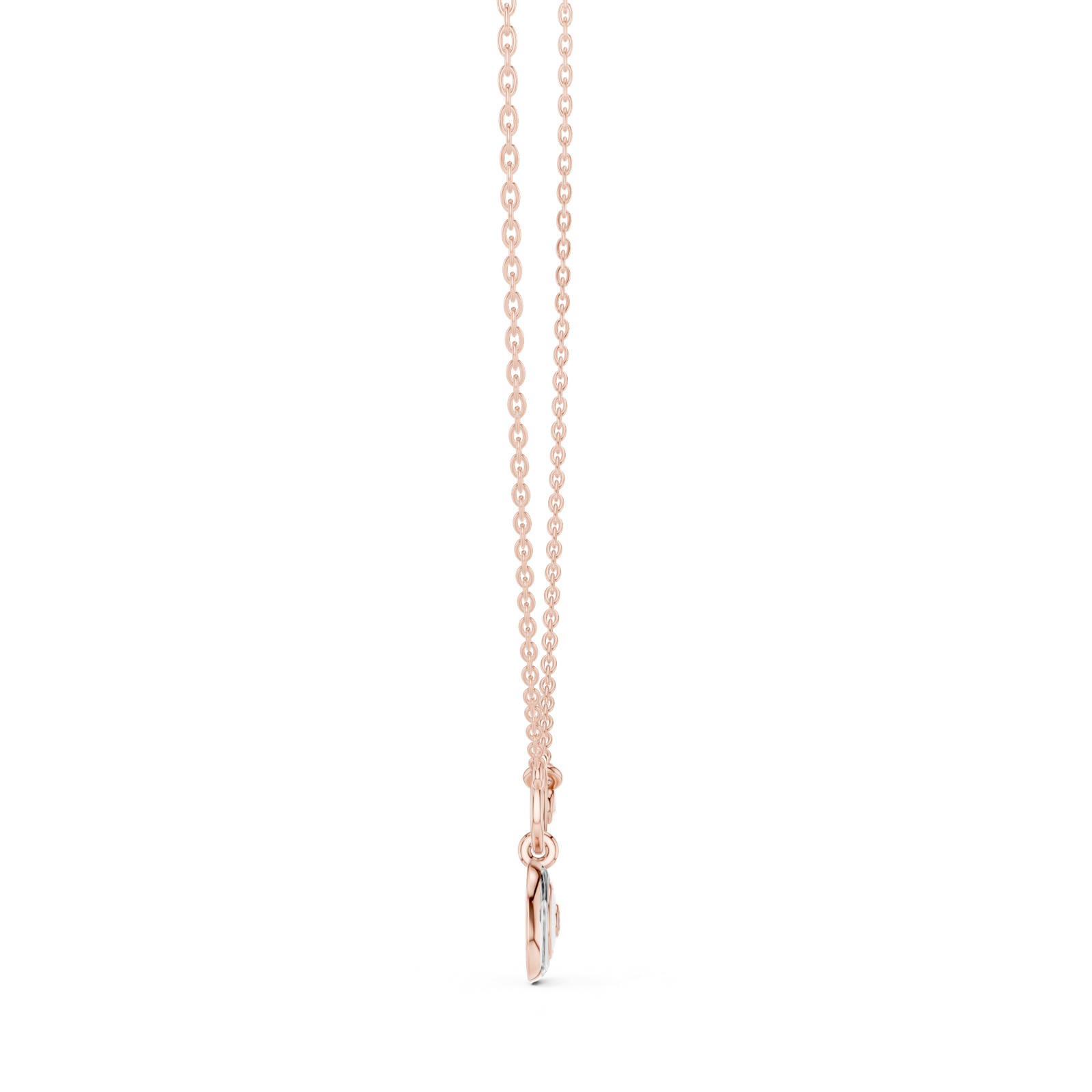 Gold Pendant 12-10007P, Rose Gold, view 3