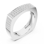 Gold Ring SBMR(36), White Gold, view 2