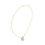 Gold Jewelry, Emerald center stone, Yellow Gold, view 1