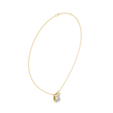 Gold Jewelry, Emerald center stone, Yellow Gold, view 1