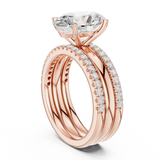 Gold Ring DDLR-948, Rose Gold, view 1