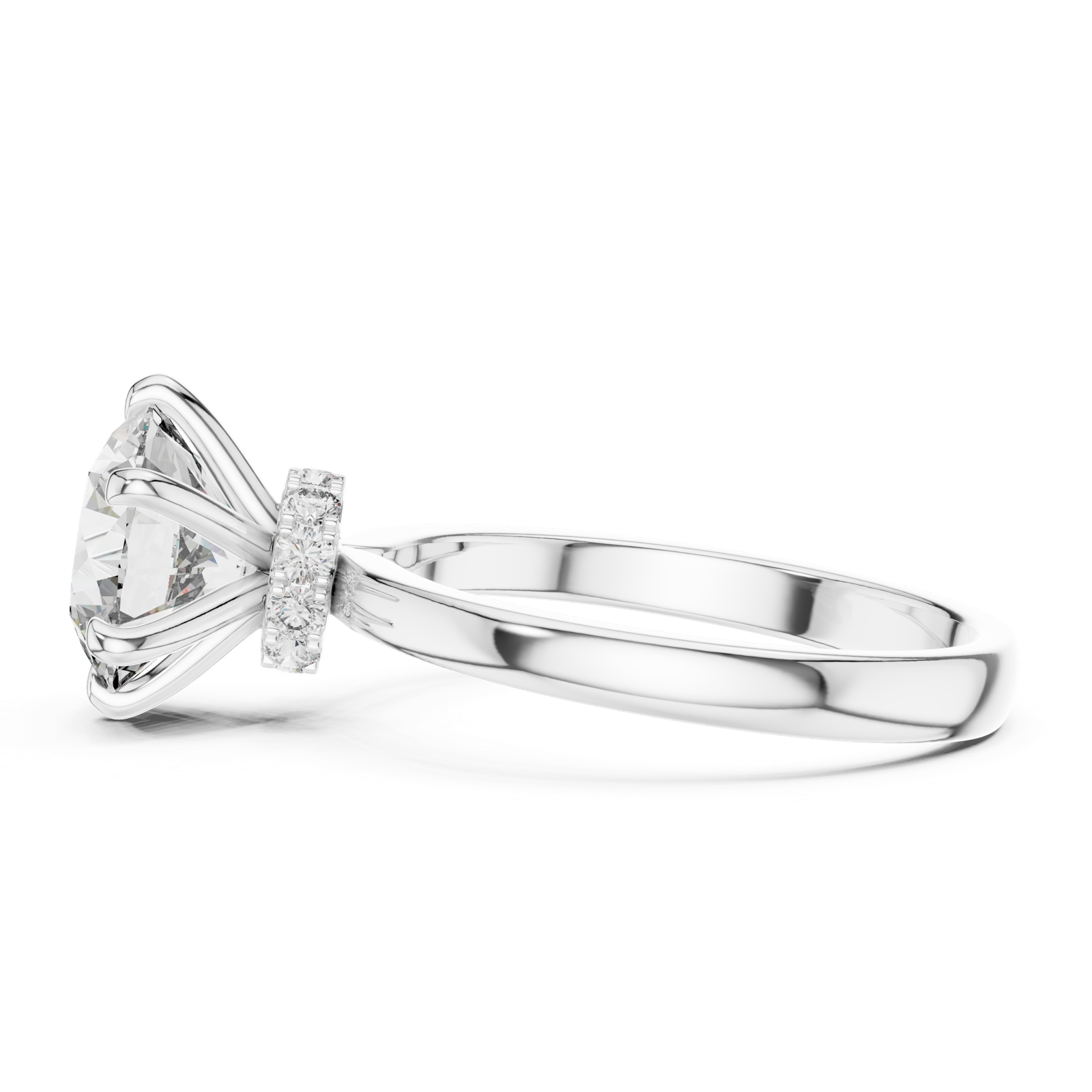 Gold Ring LR-0171, White Gold, view 3