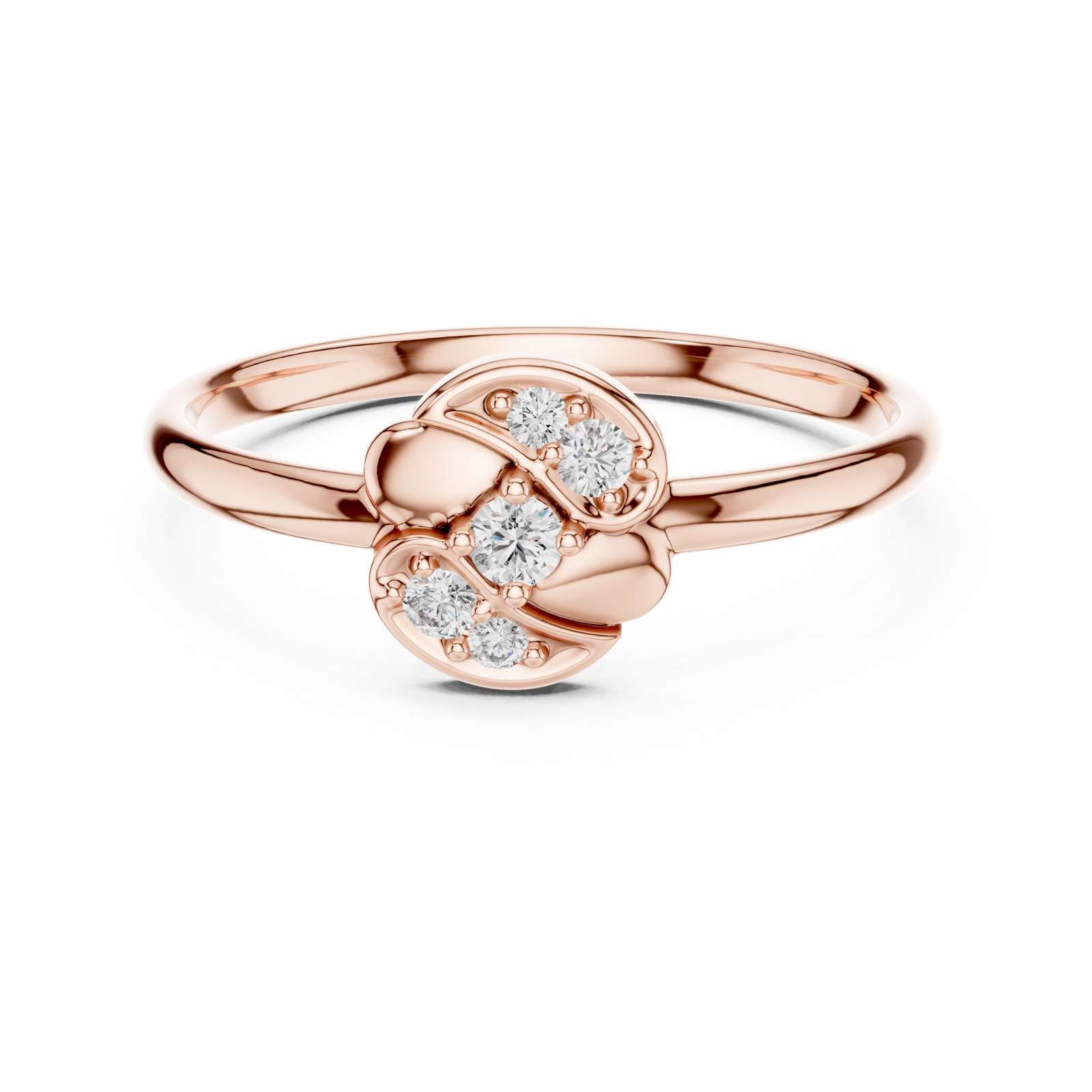 Gold Ring 1 (352), Rose Gold, view 4