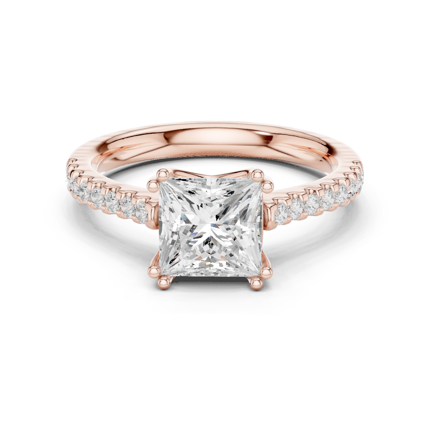 Gold Ring DDLR-735, Rose Gold