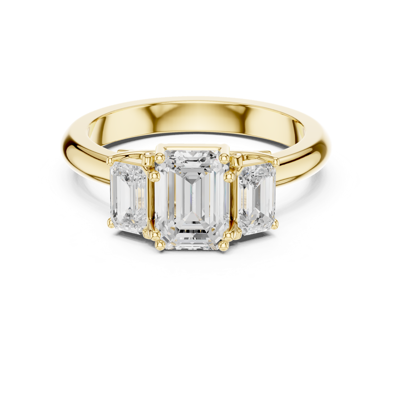 Gold Ring DDLR-1079, Yellow Gold, view 4
