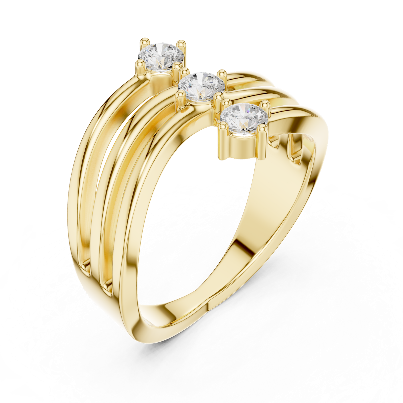 Gold Ring SBWR(37), Yellow Gold, view 2