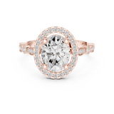 Gold Ring DDLR-340, Rose Gold, view 4