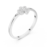 Gold Ring DDLR-812, White Gold, view 2