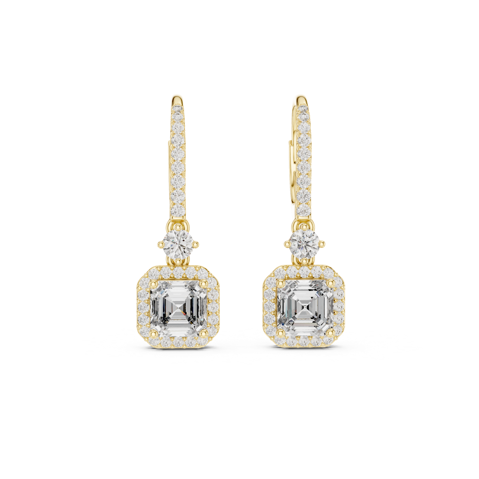 Gold Earrings 9-10001E_23, Yellow Gold