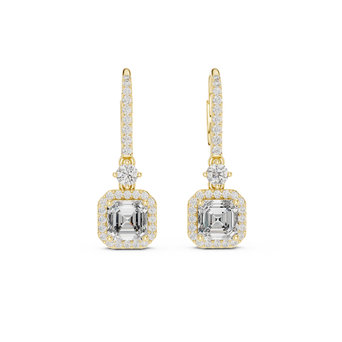 Gold Earrings 9-10001E_23, Yellow Gold