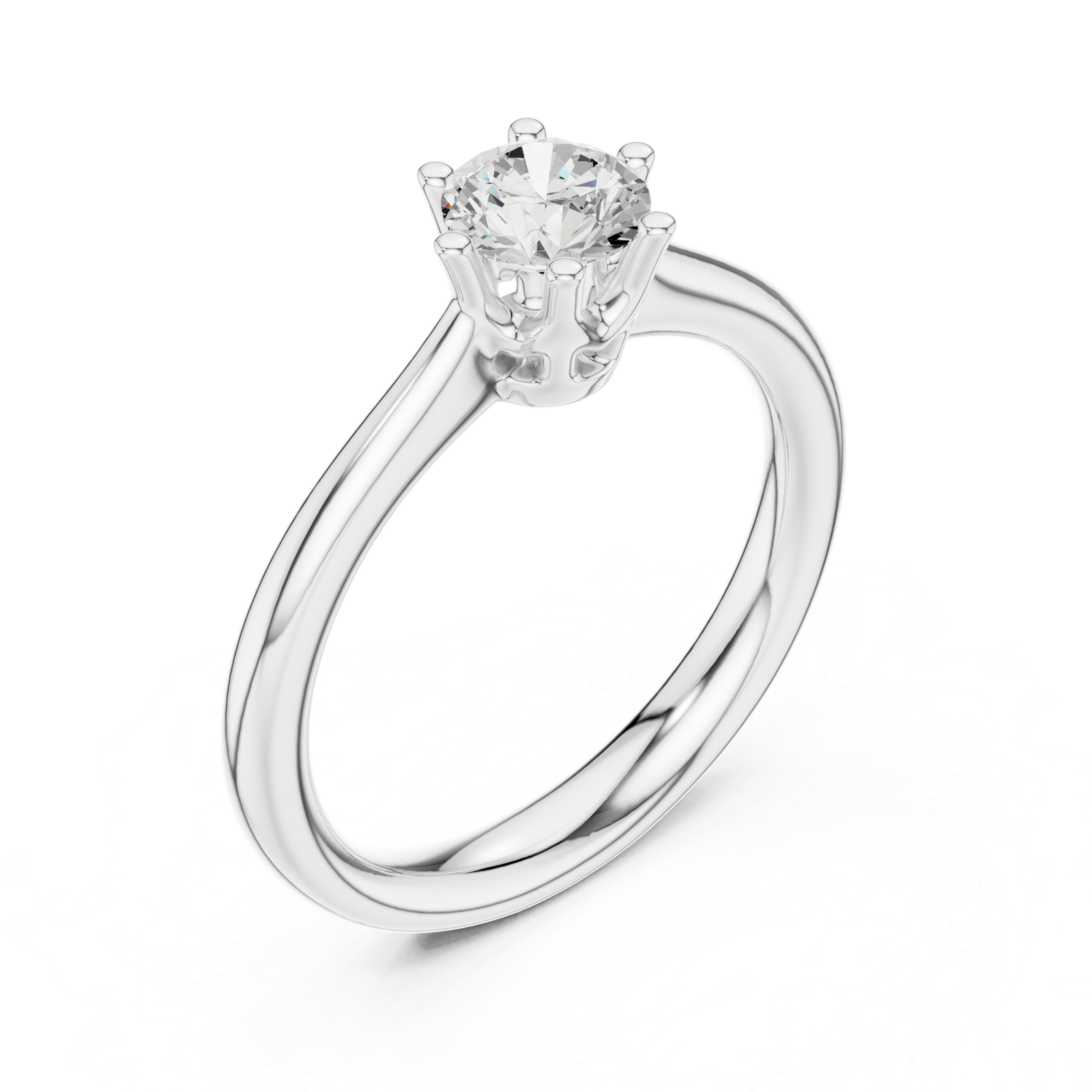 Gold Ring DDLR-560, White Gold, view 2