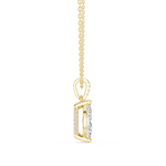 Gold Jewelry DDPO-009, Marquise center stone, Yellow Gold, view 3