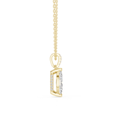 Gold Jewelry DDPO-009, Marquise center stone, Yellow Gold, view 3