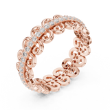 Gold Ring R34, Rose Gold, view 2