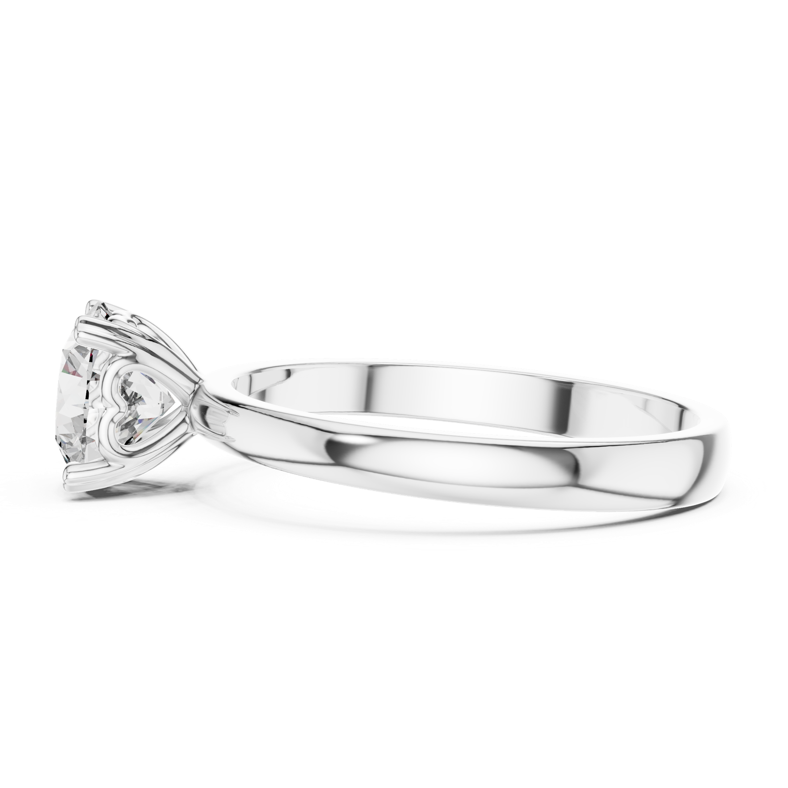 Gold Ring LR-0010, White Gold, view 3