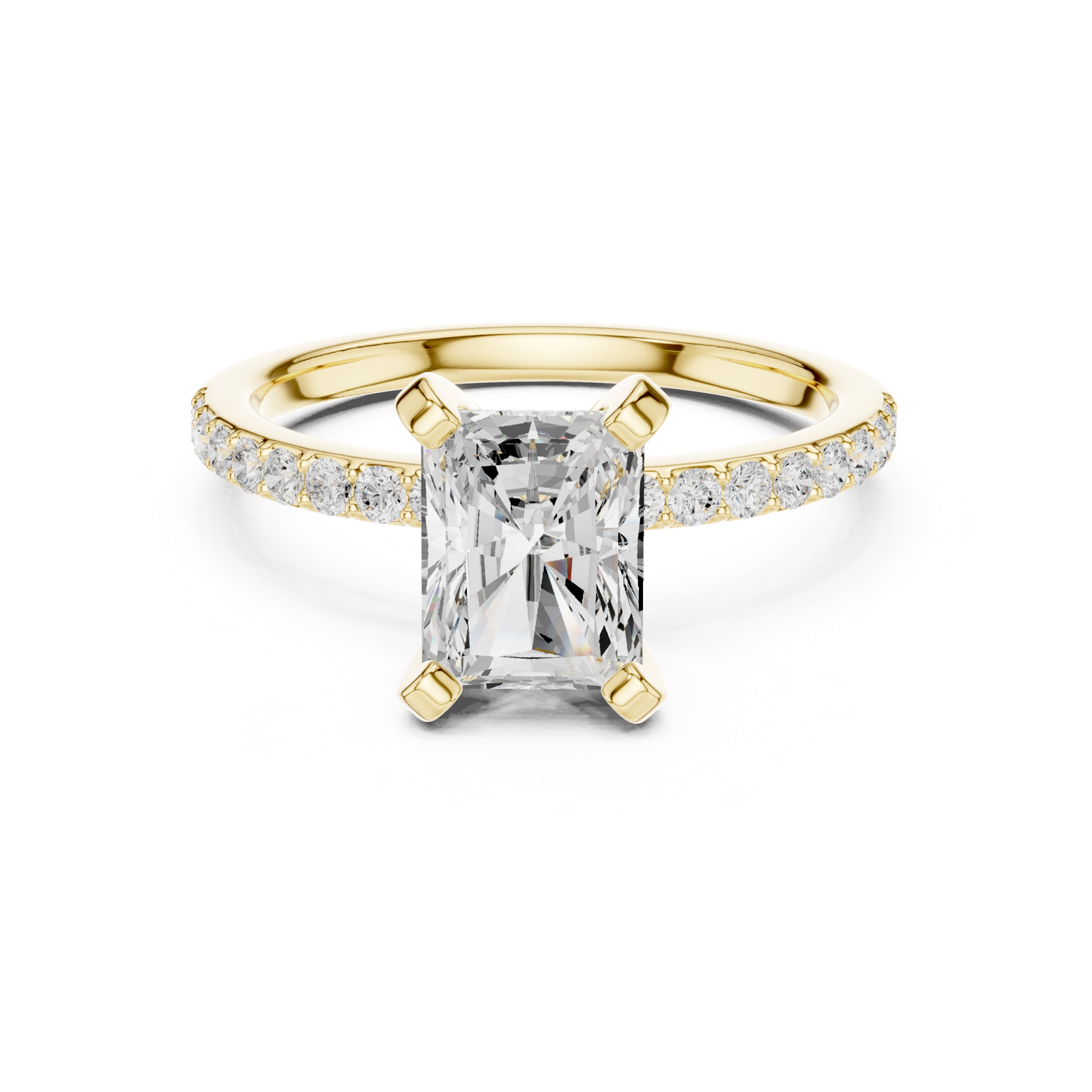 Gold Ring DDLR-891, Yellow Gold, view 4