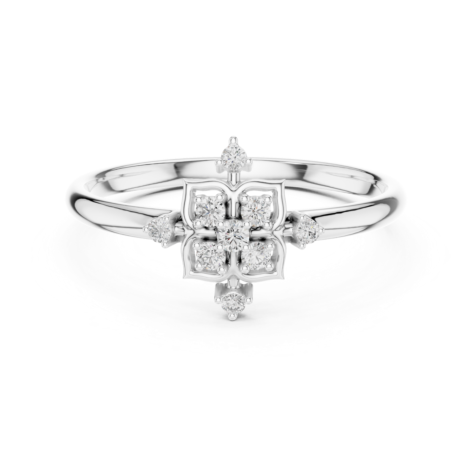 Gold Ring 1 (369), White Gold, view 4