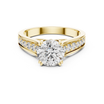 Gold Ring DDLR-190, Yellow Gold, view 4