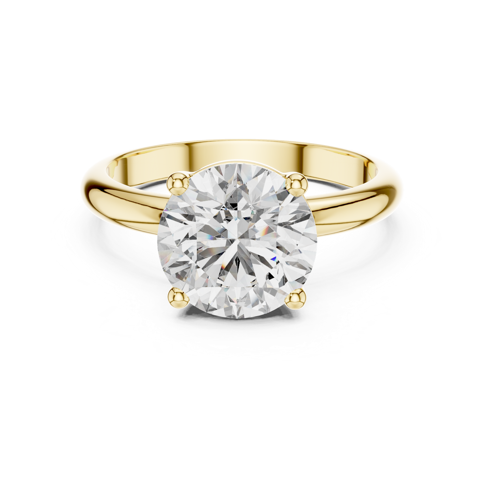 Gold Ring DDLR-054, Yellow Gold, view 4