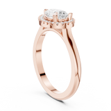 Gold Ring DDLR-346, Rose Gold, view 1