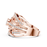 Gold Ring DDLR-769, Rose Gold, view 3