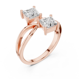 Gold Ring DDLR-519, Rose Gold, view 2