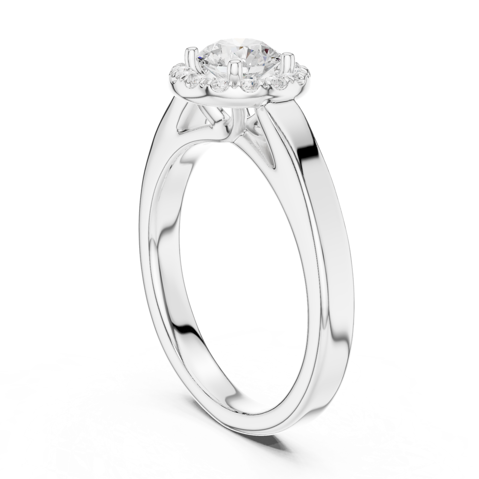 Gold Ring LR-0264, White Gold, view 1