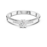 Gold Ring DDLR-838, White Gold, view 4
