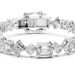 Gold Bracelet GLBR-0030, White Gold, view 4