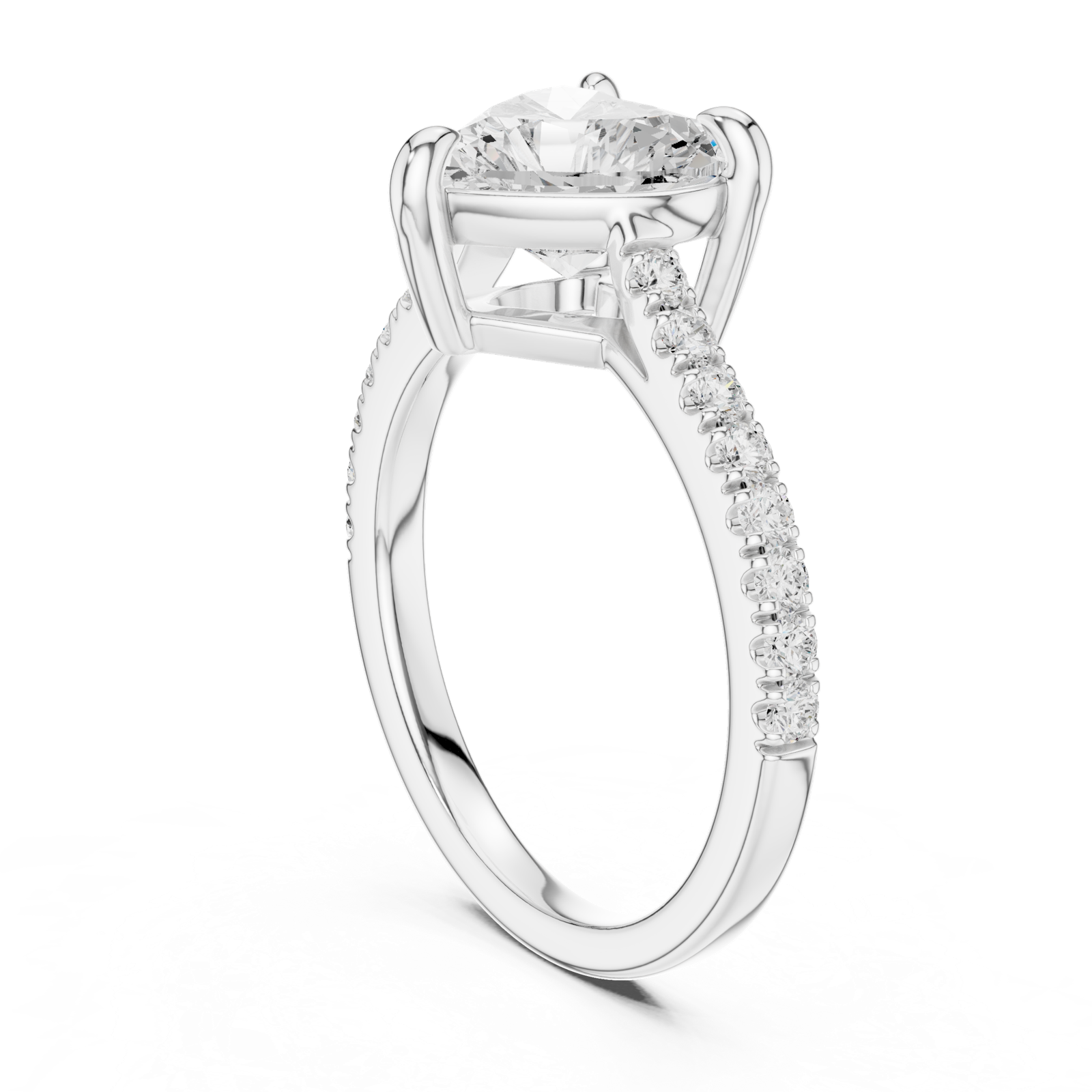 Gold Ring DDLR-878, White Gold, view 1