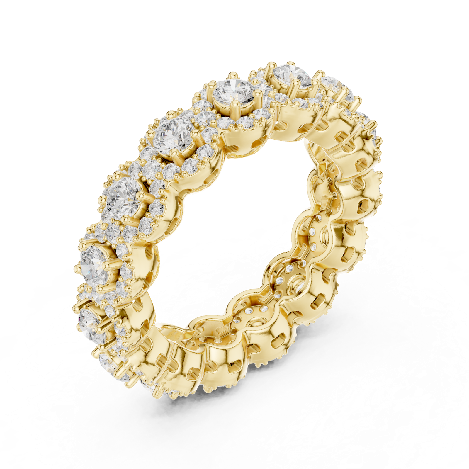 Gold Ring DDLR-307, Yellow Gold, view 2