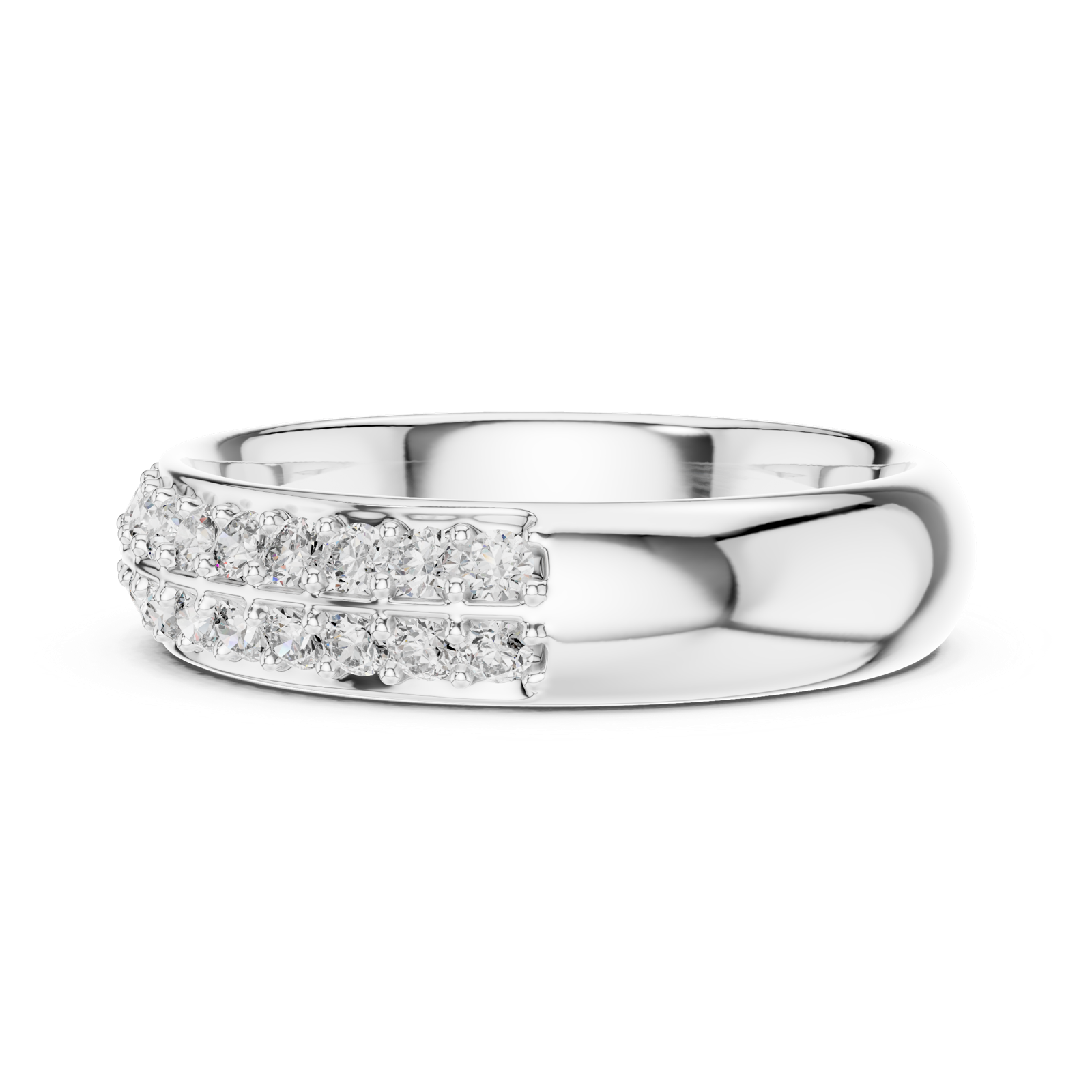 Gold Ring L03-549, White Gold, view 3