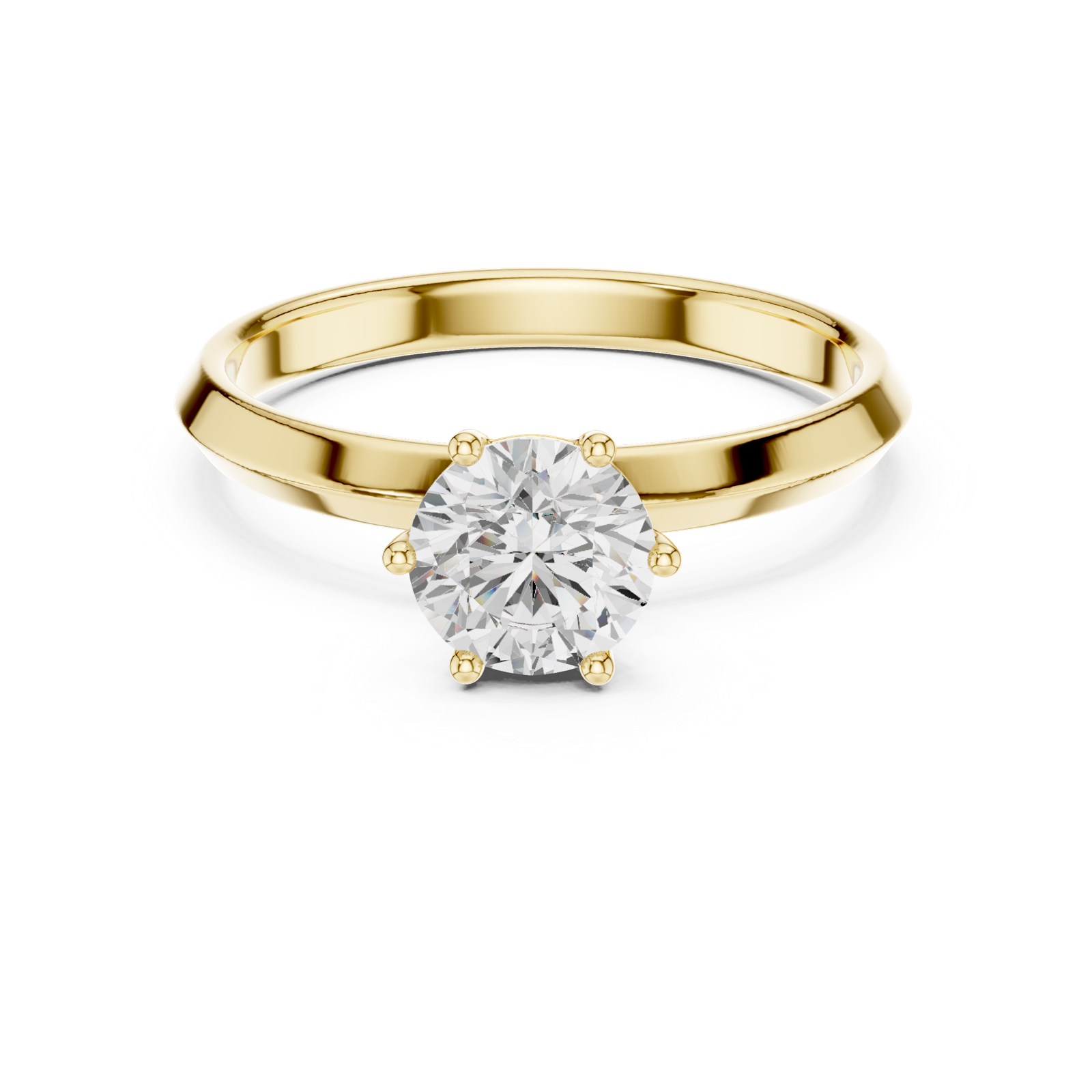 Gold Ring DDLR-766, Yellow Gold, view 4