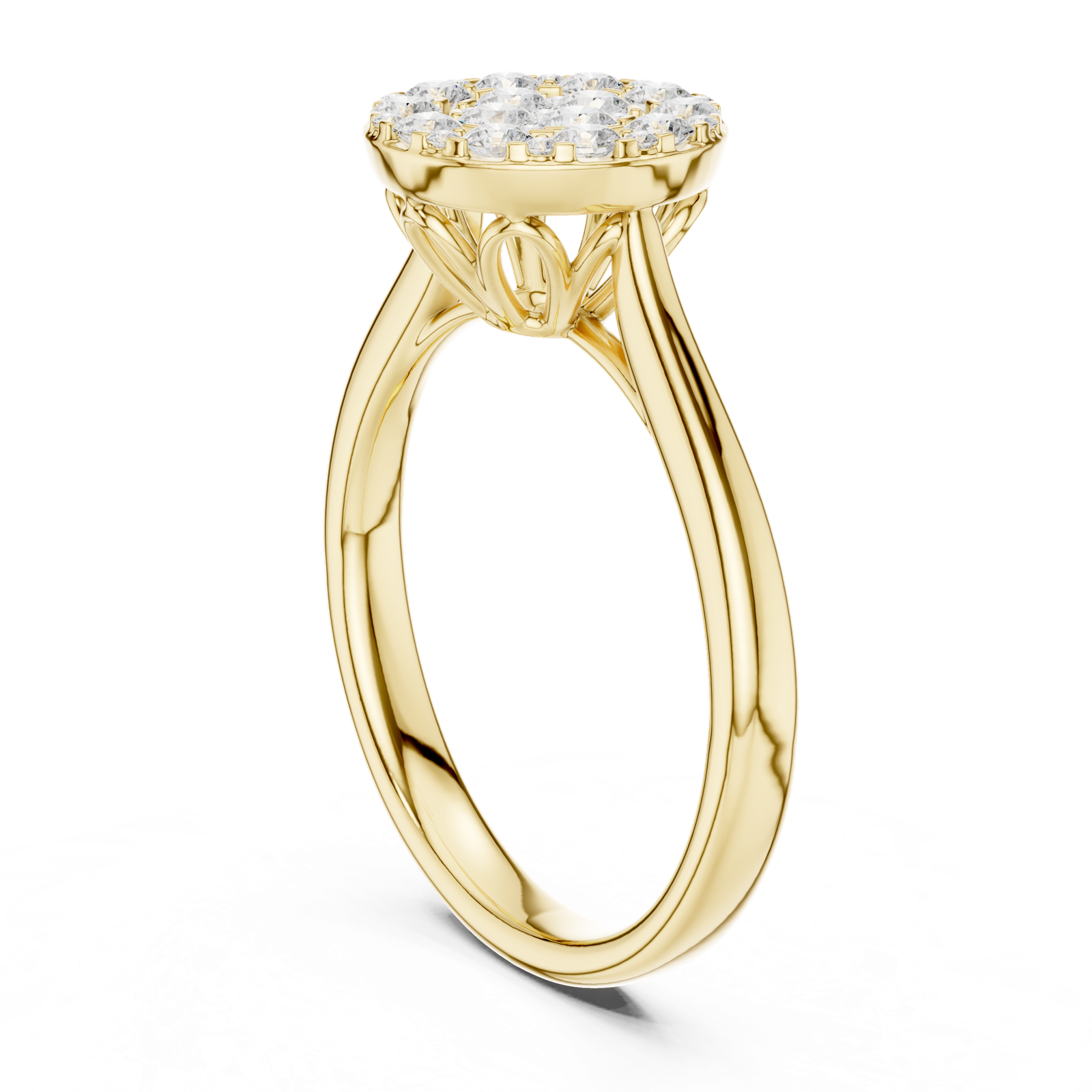 Gold Ring DDLR-780, Yellow Gold, view 1