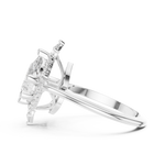 Gold Ring DDLR-412, White Gold, view 3