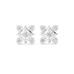 Gold Earrings 9-10012E, White Gold
