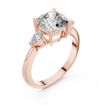Gold Ring DDLR-196, Rose Gold, view 2