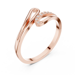 Gold Ring DDLR-476, Rose Gold, view 2